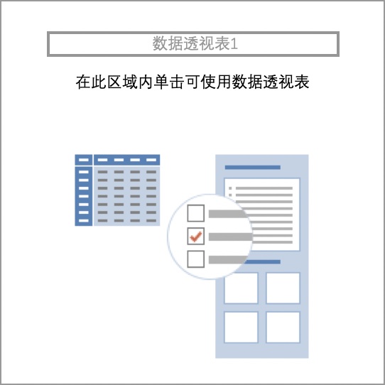 透视表占位图